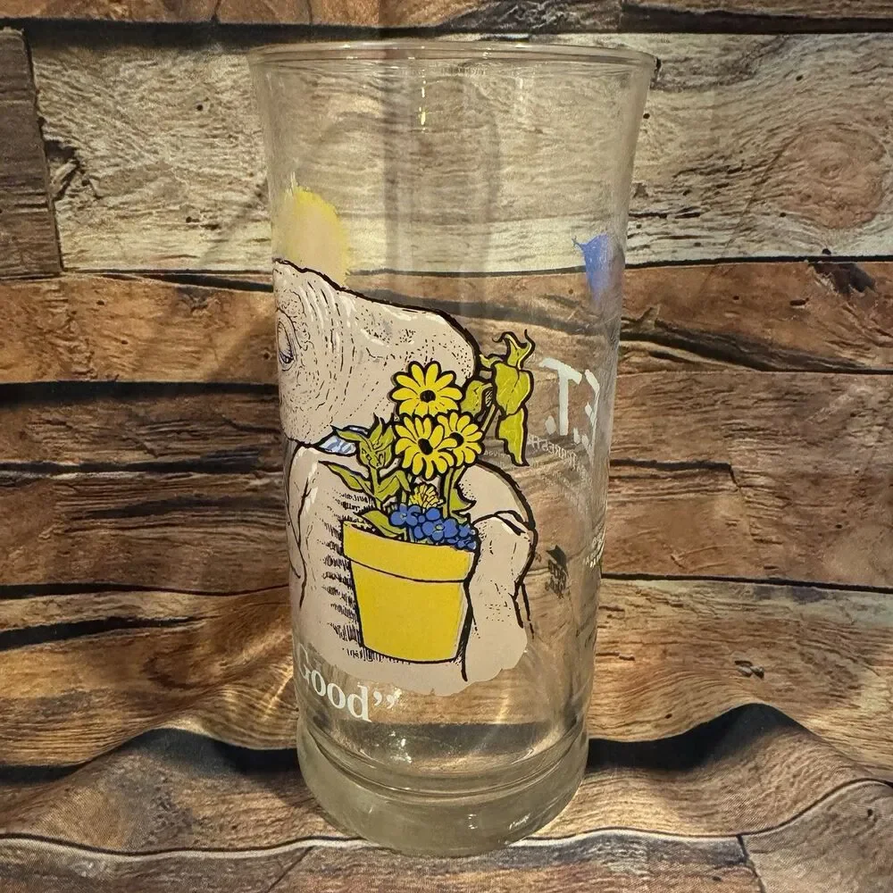 Vintage 1982 ET Pizza Hut Glass Be Good Limited Edition Collectors Series Promo
